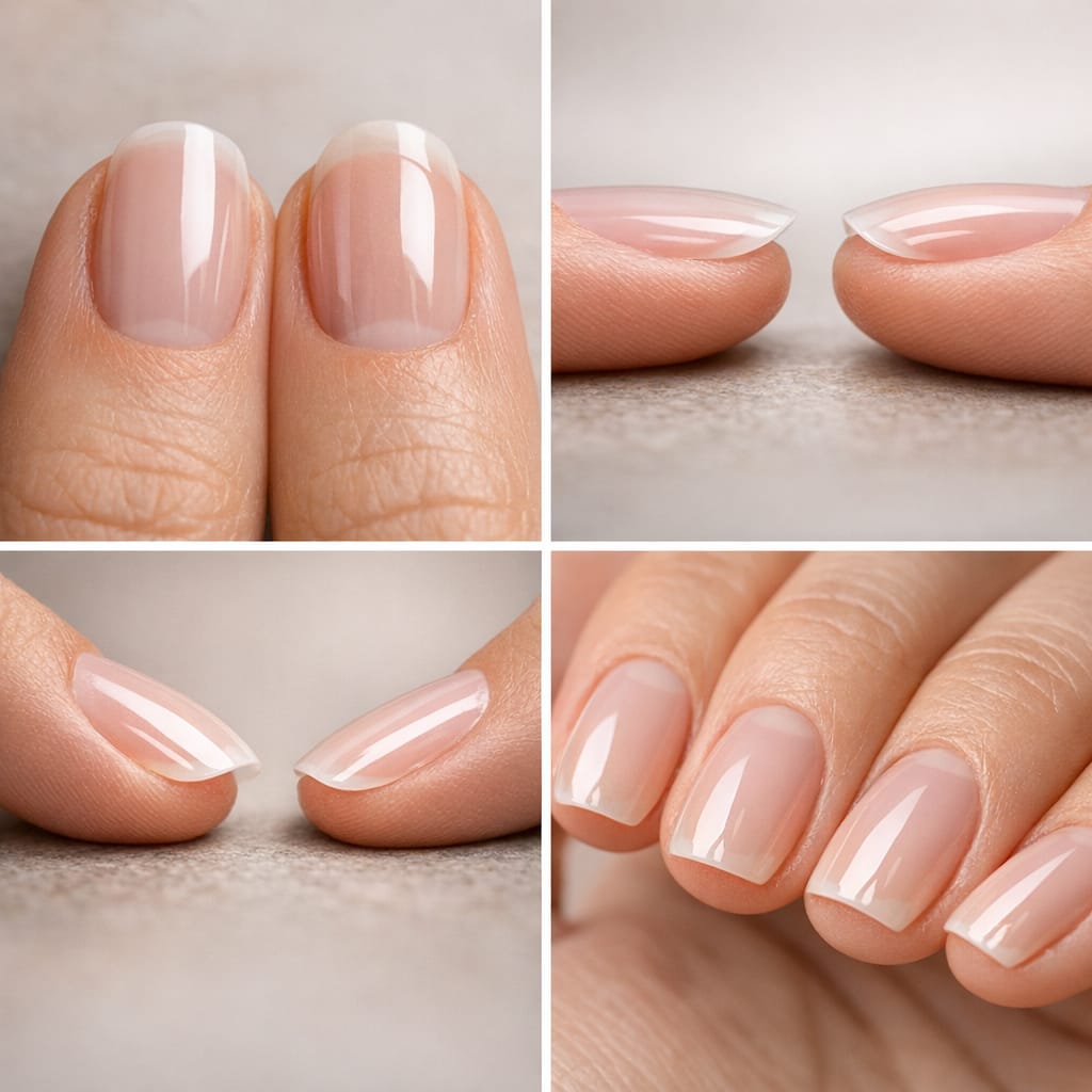 builder gel apex compared to gel polish nail structure